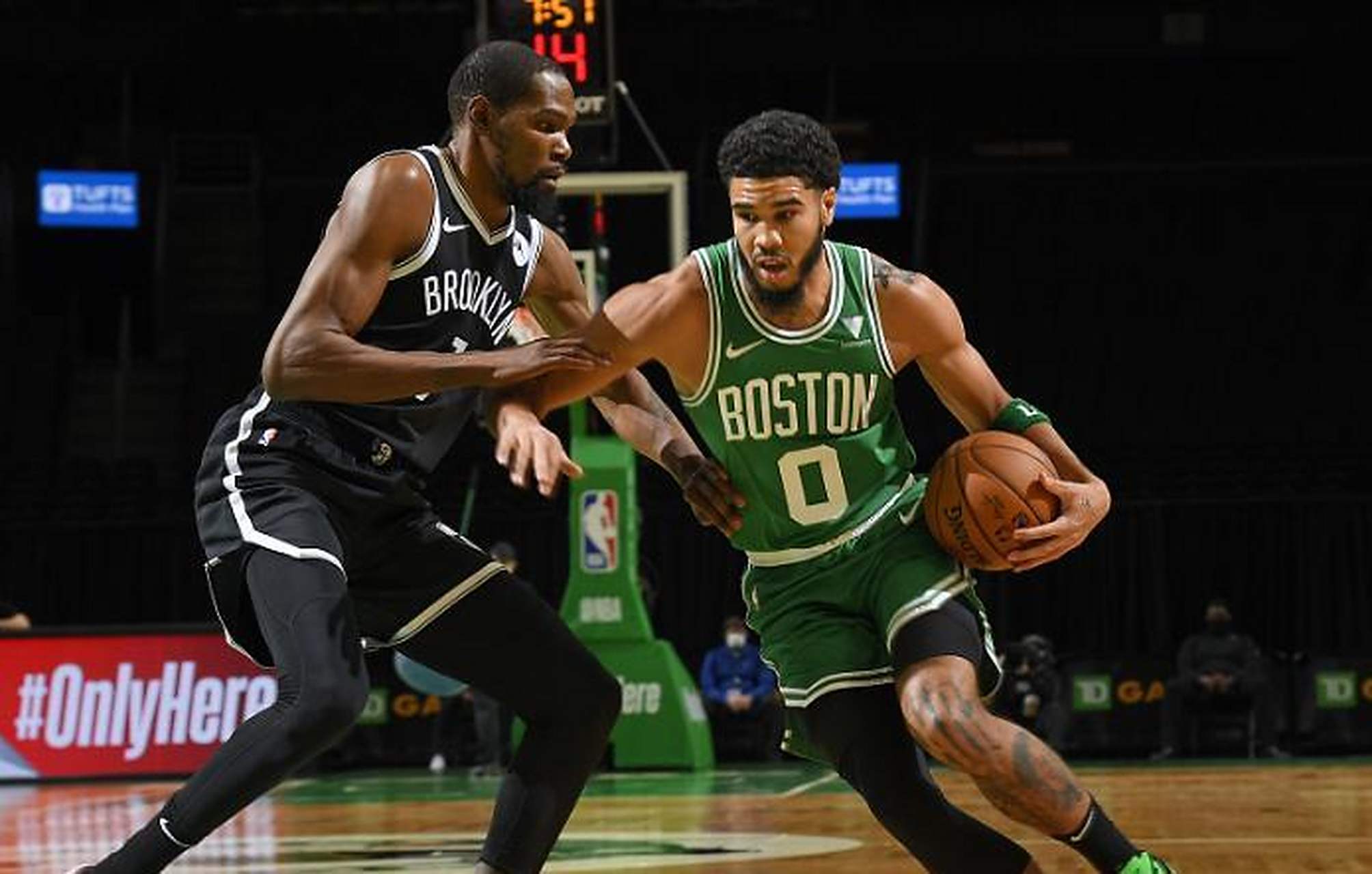 绿军惨败篮网，杜兰特轰27分完胜